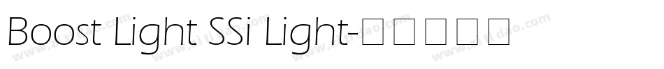 Boost Light SSi Light字体转换